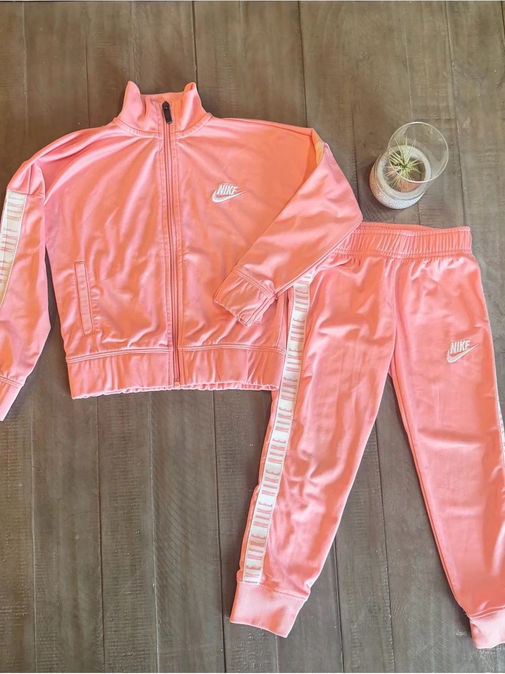 Nike Pink Girls' Track Jacket & Jogger Set